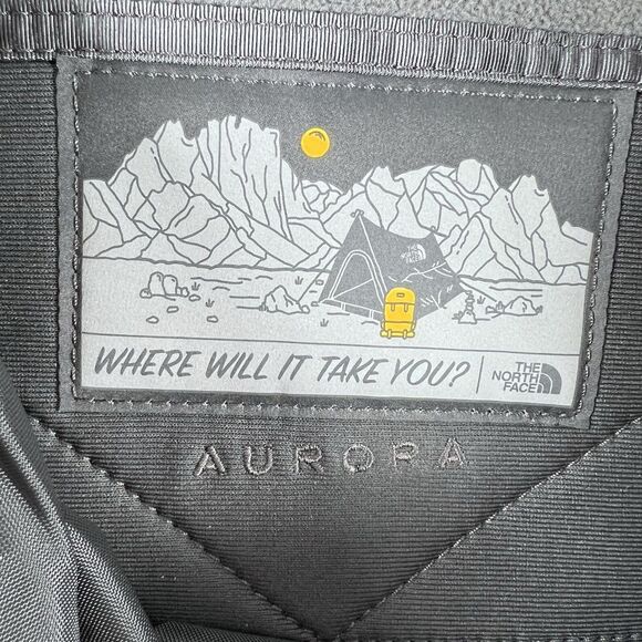 The North Face Aurora Laptop Backpack Grey Company Embroidered - Picture 8 of 8